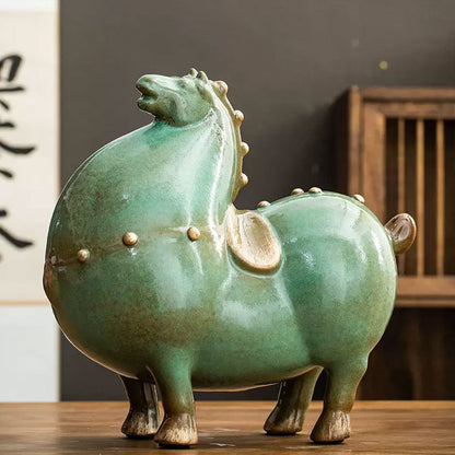 Ceramic "Wealth Tang Ma"