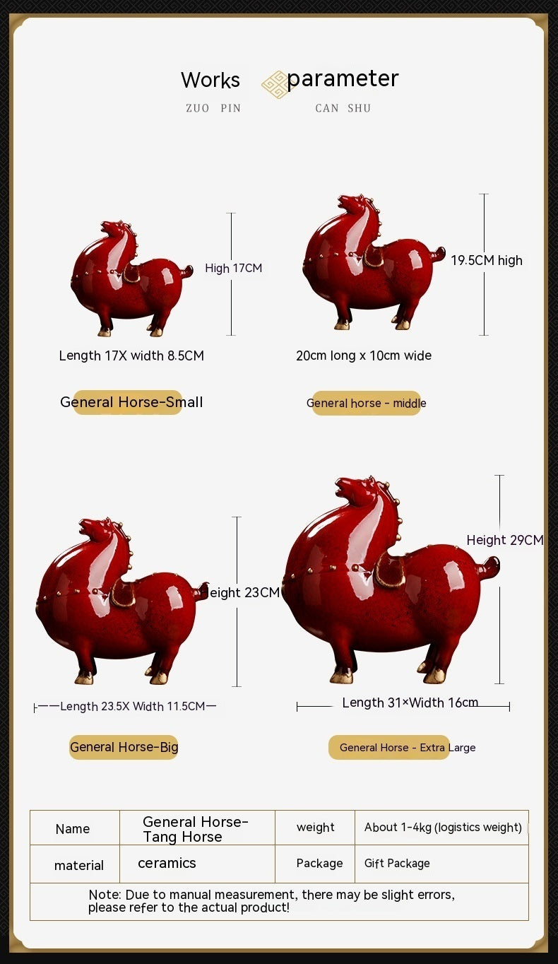 Ceramic "Wealth Tang Ma"